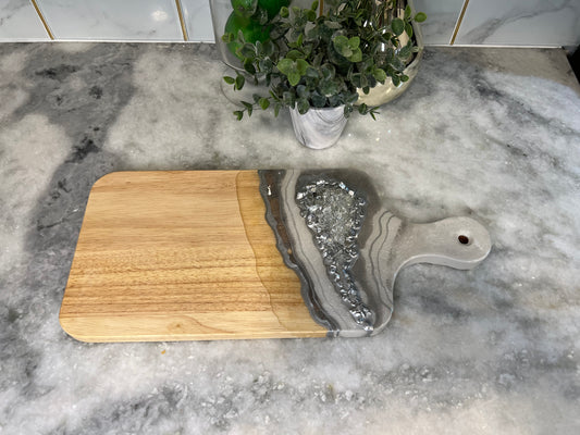 Silver Drizzy Charcuterie Board